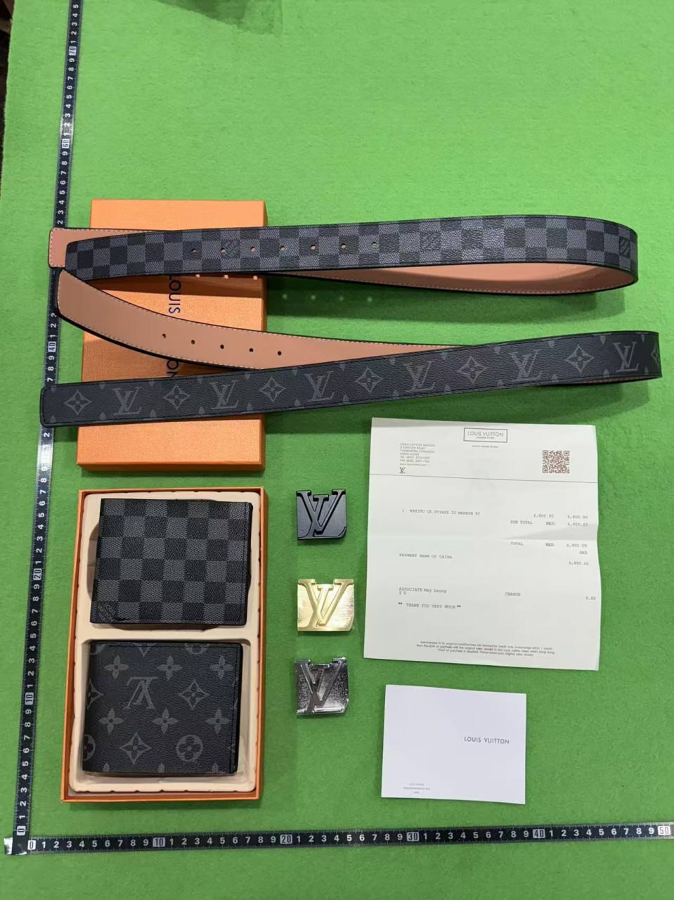Brand belt wallet gift box
