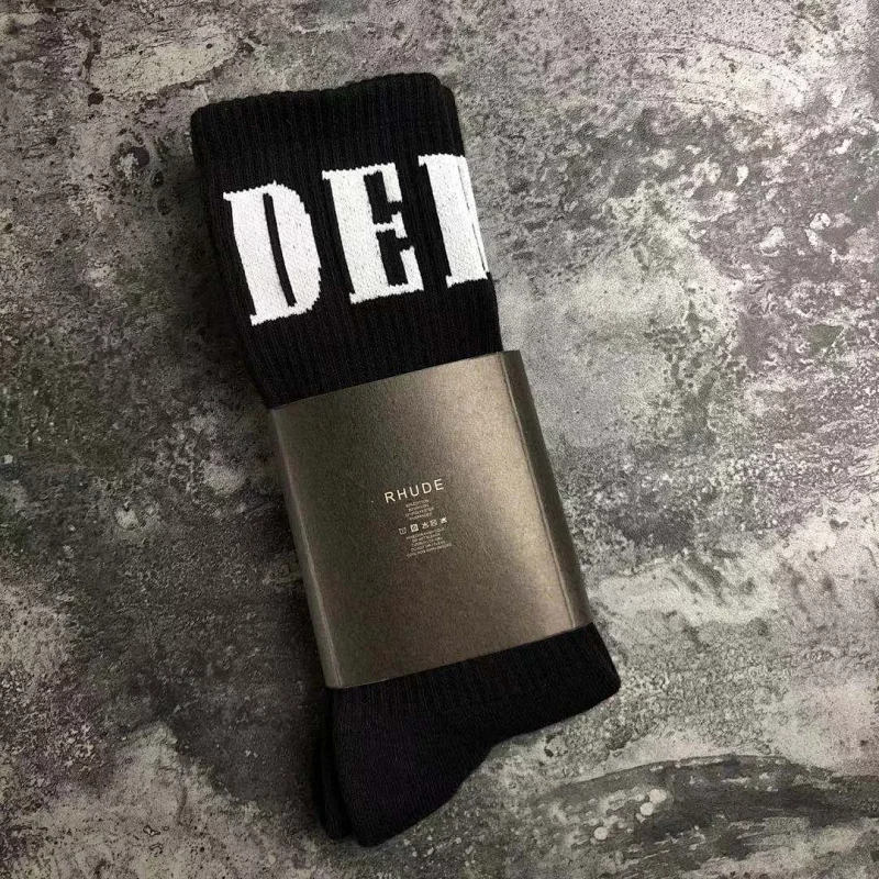 Rhude towel bottom socks
